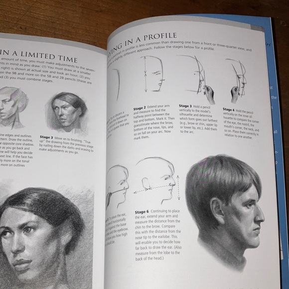 Lifelike Heads Drawing Guide - Blue and White - Picture 15 of 15